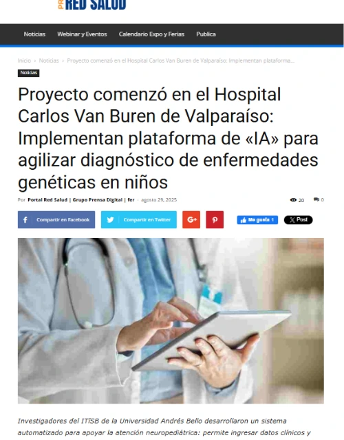 Implementan plataforma de «IA» para agilizar diagnóstico de enfermedades genéticas en niños